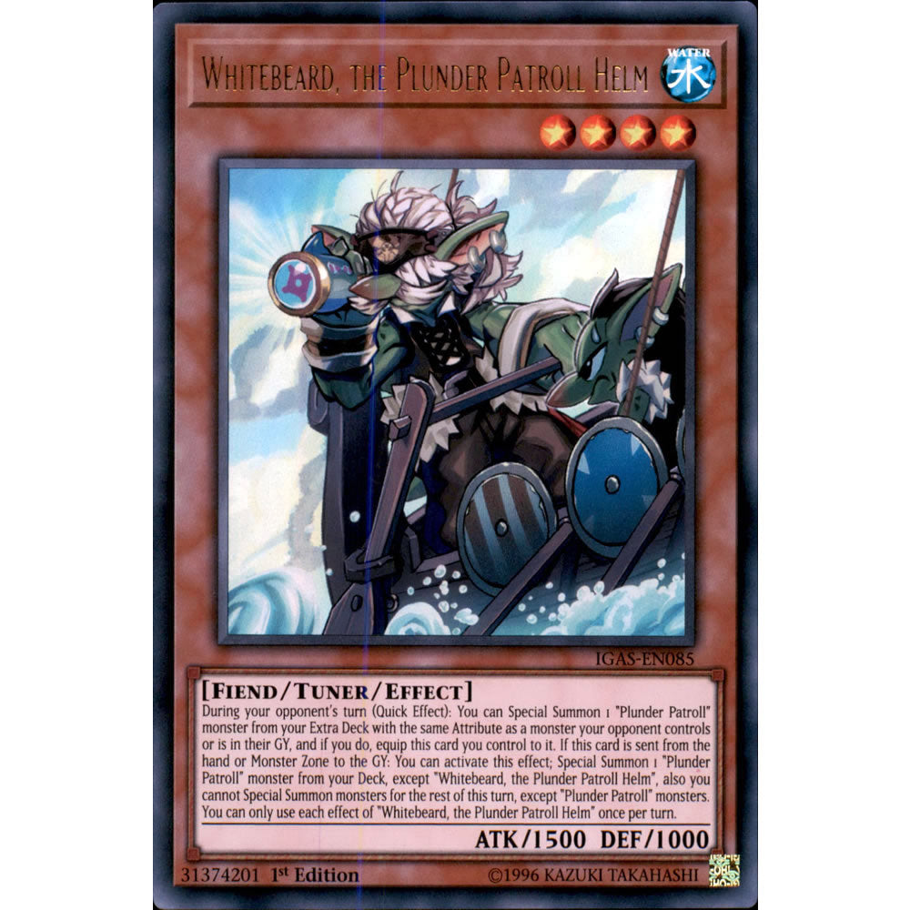 Whitebeard, the Plunder Patroll Helm IGAS-EN085 Yu-Gi-Oh! Card from the Ignition Assault Set