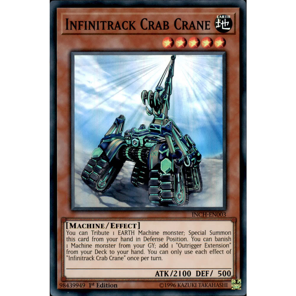 Infinitrake Cards Infinitrack Crab Crane INCH-EN003 Yu-Gi-Oh! Card