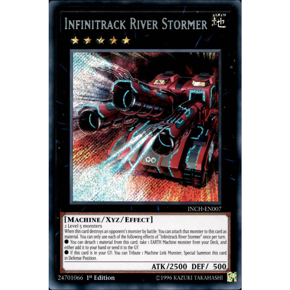 Infinitrack River Stormer INCH-EN007 Yu-Gi-Oh! Card from the The Infinity Chasers Set