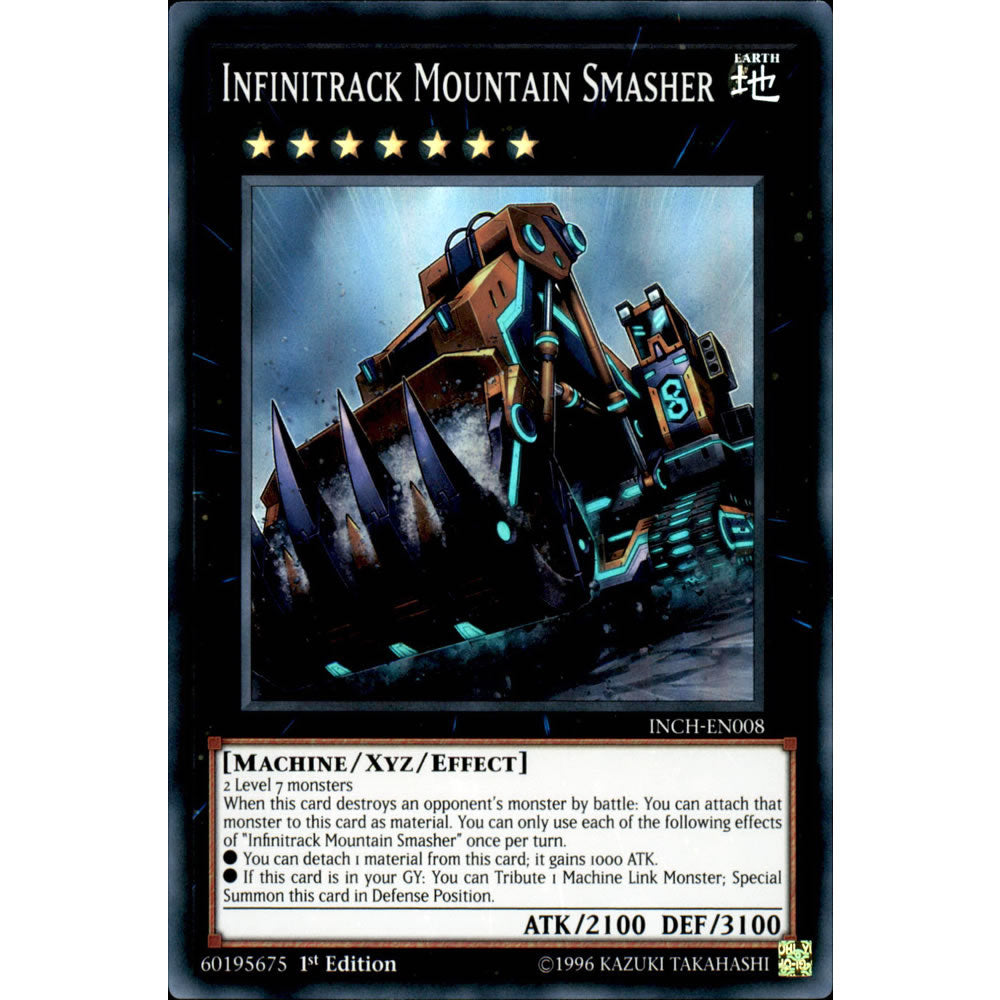 Infinitrack Mountain Smasher INCH-EN008 Yu-Gi-Oh! Card from the The Infinity Chasers Set