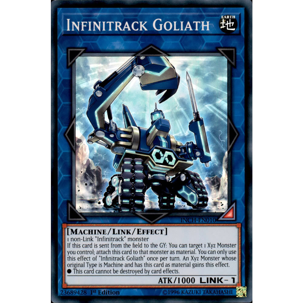 Infinitrack Goliath INCH-EN010 Yu-Gi-Oh! Card from the The Infinity Chasers Set