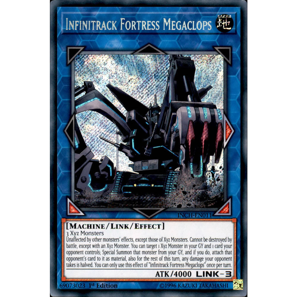 Infinitrack Fortress Megaclops INCH-EN011 Yu-Gi-Oh! Card from the The Infinity Chasers Set