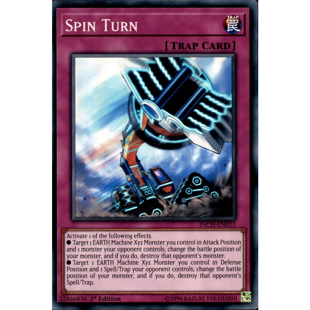 Spin Turn INCH-EN013 Yu-Gi-Oh! Card from the The Infinity Chasers Set
