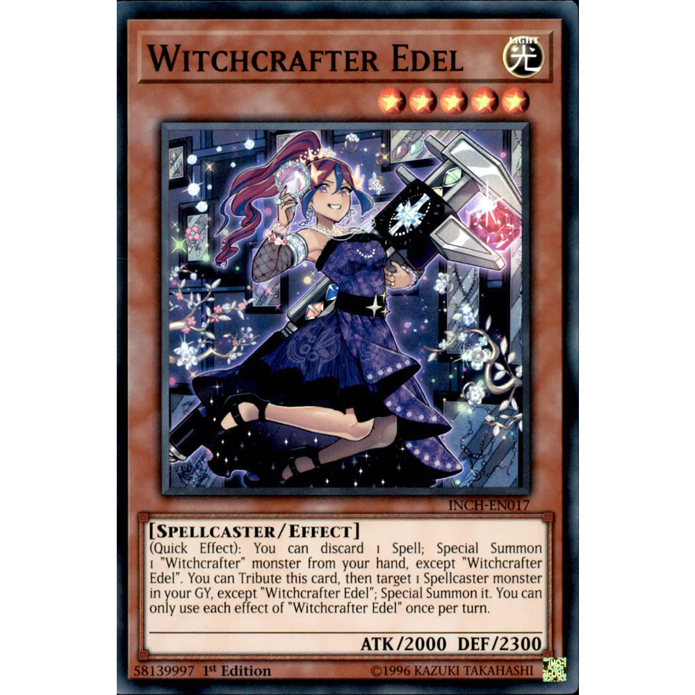 Witchcrafter Edel INCH-EN017 Yu-Gi-Oh! Card from the The Infinity Chasers Set