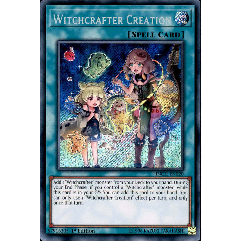 Witchcrafter Creation INCH-EN020 Yu-Gi-Oh! Card from the The Infinity Chasers Set