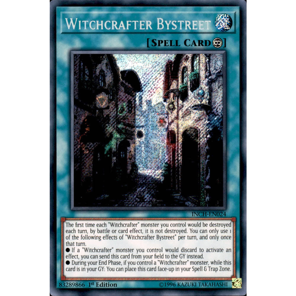 Witchcrafter Bystreet INCH-EN024 Yu-Gi-Oh! Card from the The Infinity Chasers Set