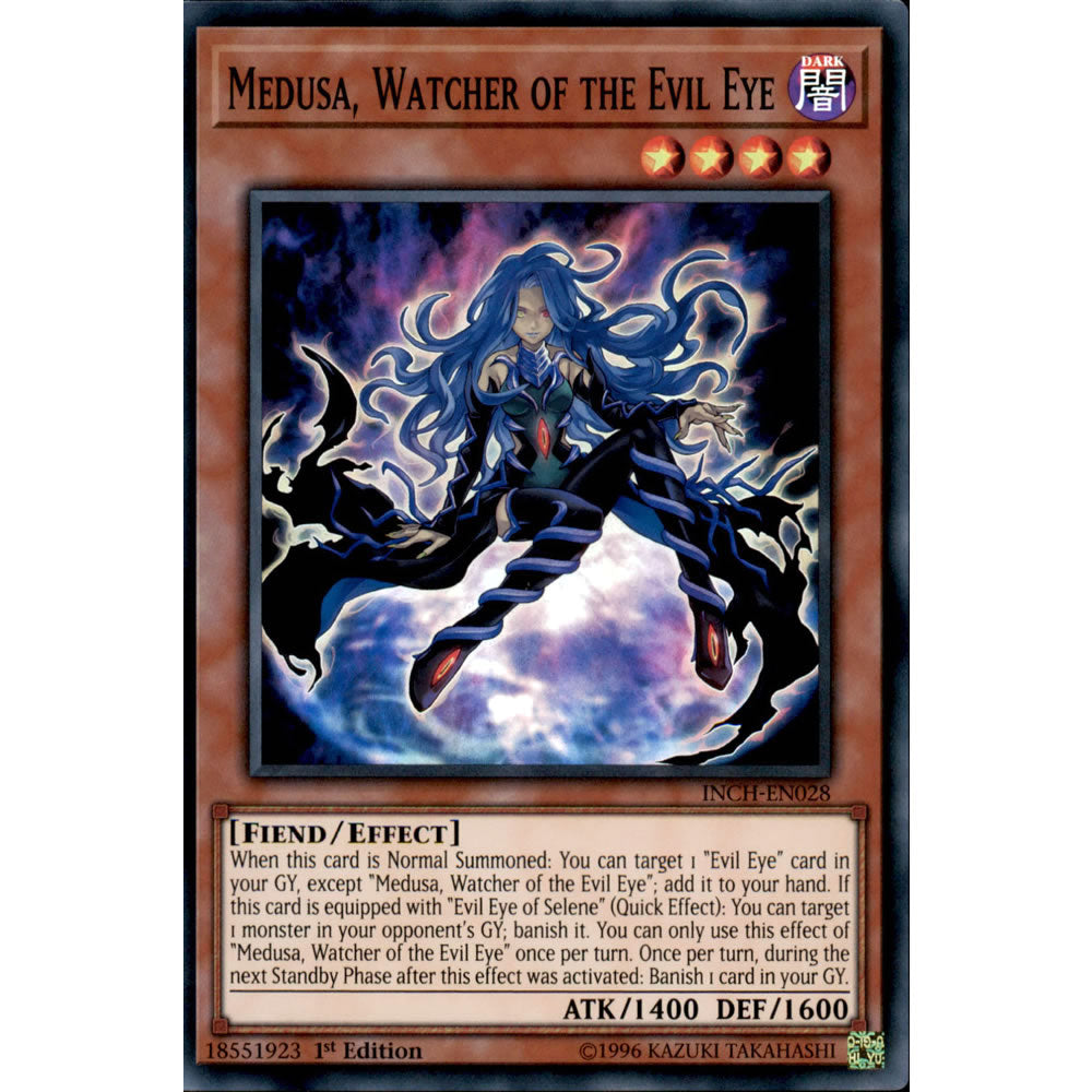 Medusa, Watcher of the Evil Eye INCH-EN028 Yu-Gi-Oh! Card from the The Infinity Chasers Set
