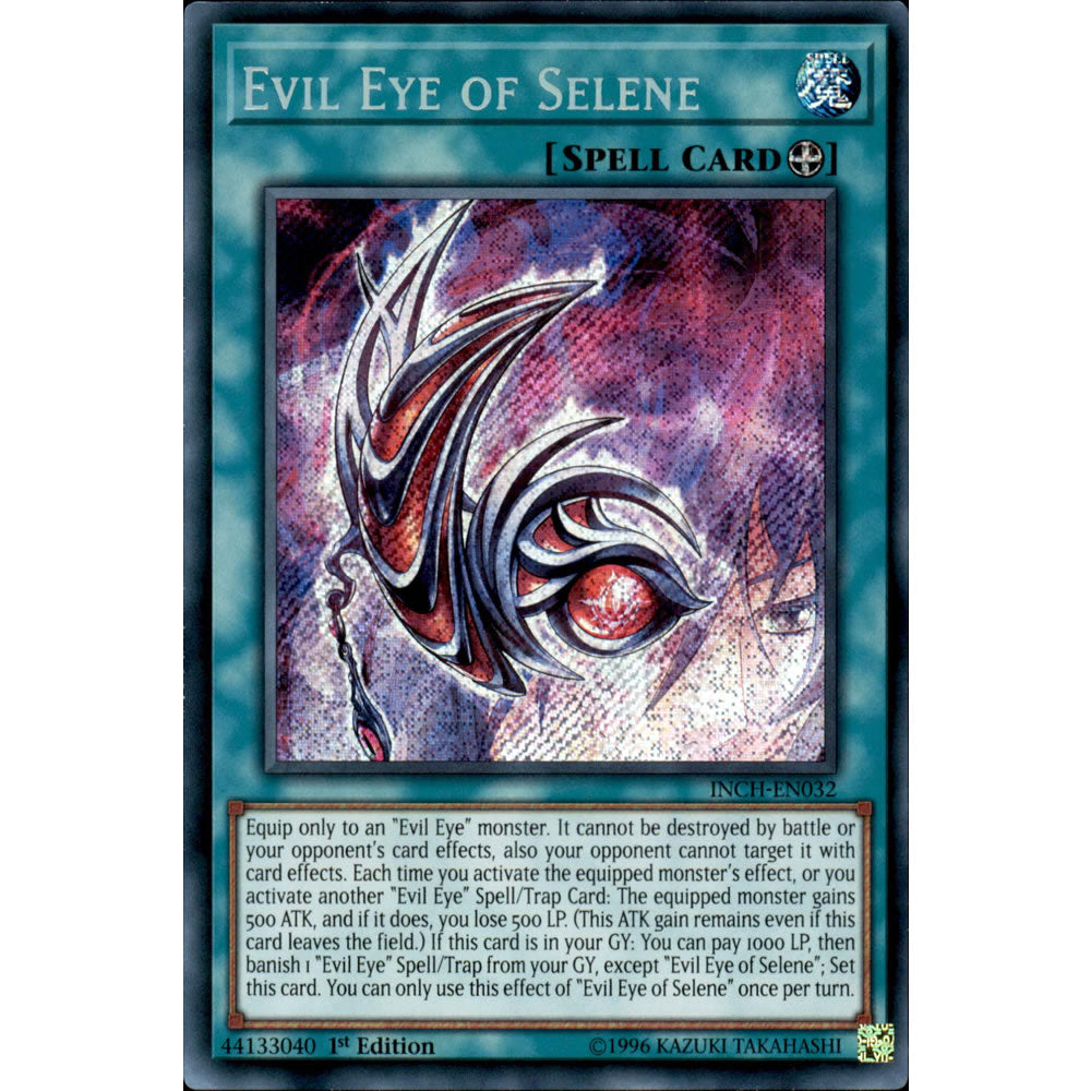 Evil Eye of Selene INCH-EN032 Yu-Gi-Oh! Card from the The Infinity Chasers Set