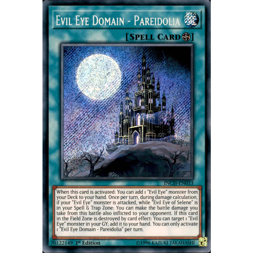 Evil Eye Domain - Pareidolia INCH-EN033 Yu-Gi-Oh! Card from the The Infinity Chasers Set