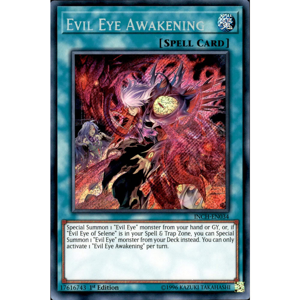 Evil Eye Awakening INCH-EN034 Yu-Gi-Oh! Card from the The Infinity Chasers Set