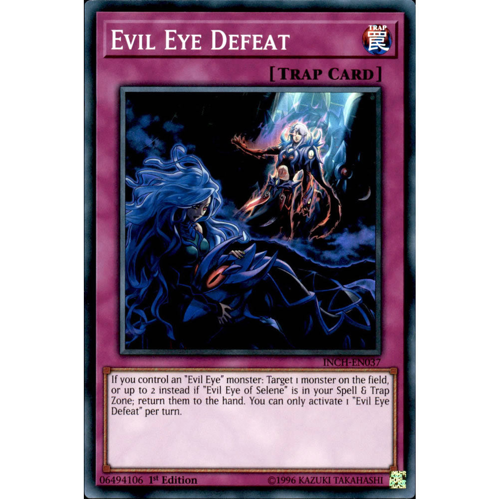 Evil Eye Defeat INCH-EN037 Yu-Gi-Oh! Card from the The Infinity Chasers Set