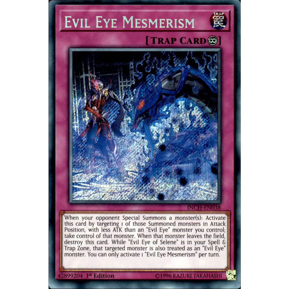 Evil Eye Mesmerism INCH-EN038 Yu-Gi-Oh! Card from the The Infinity Chasers Set