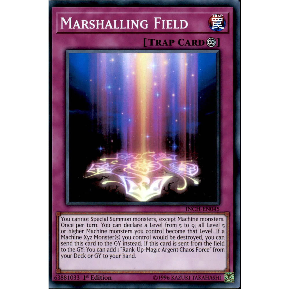 Marshalling Field INCH-EN045 Yu-Gi-Oh! Card from the The Infinity Chasers Set
