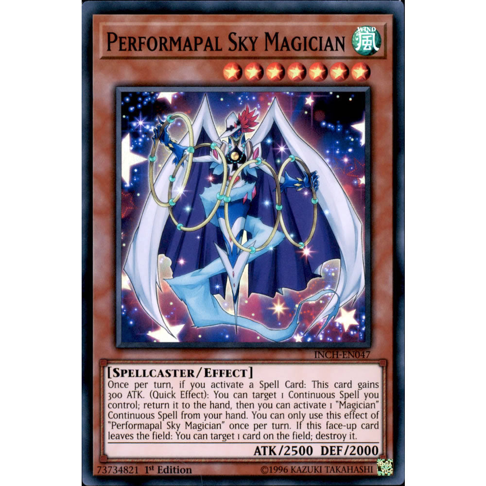 Performapal Sky Magician INCH-EN047 Yu-Gi-Oh! Card from the The Infinity Chasers Set