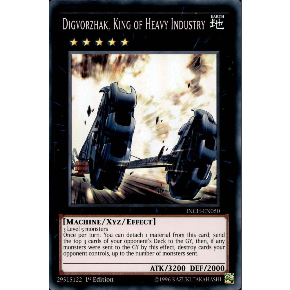 Digvorzhak, King of Heavy Industry INCH-EN050 Yu-Gi-Oh! Card from the The Infinity Chasers Set