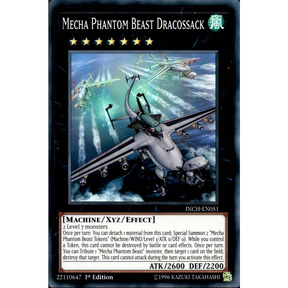 Mecha Phantom Beast Dracossack INCH-EN051 Yu-Gi-Oh! Card from the The Infinity Chasers Set