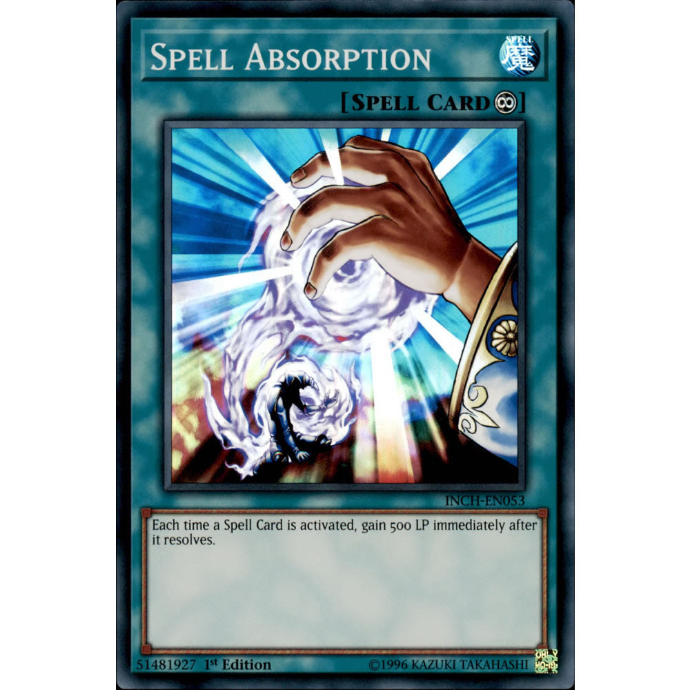 Spell Absorption INCH-EN053 Yu-Gi-Oh! Card from the The Infinity Chasers Set