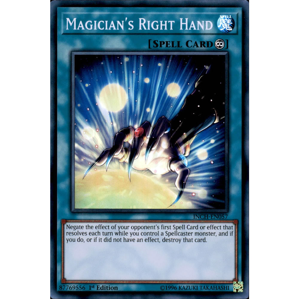Magician's Right Hand INCH-EN057 Yu-Gi-Oh! Card from the The Infinity Chasers Set