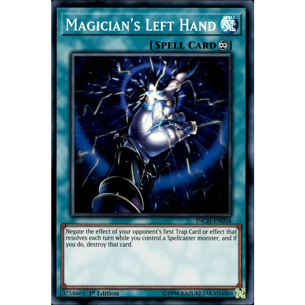 Magician's Left Hand INCH-EN058 Yu-Gi-Oh! Card from the The Infinity Chasers Set