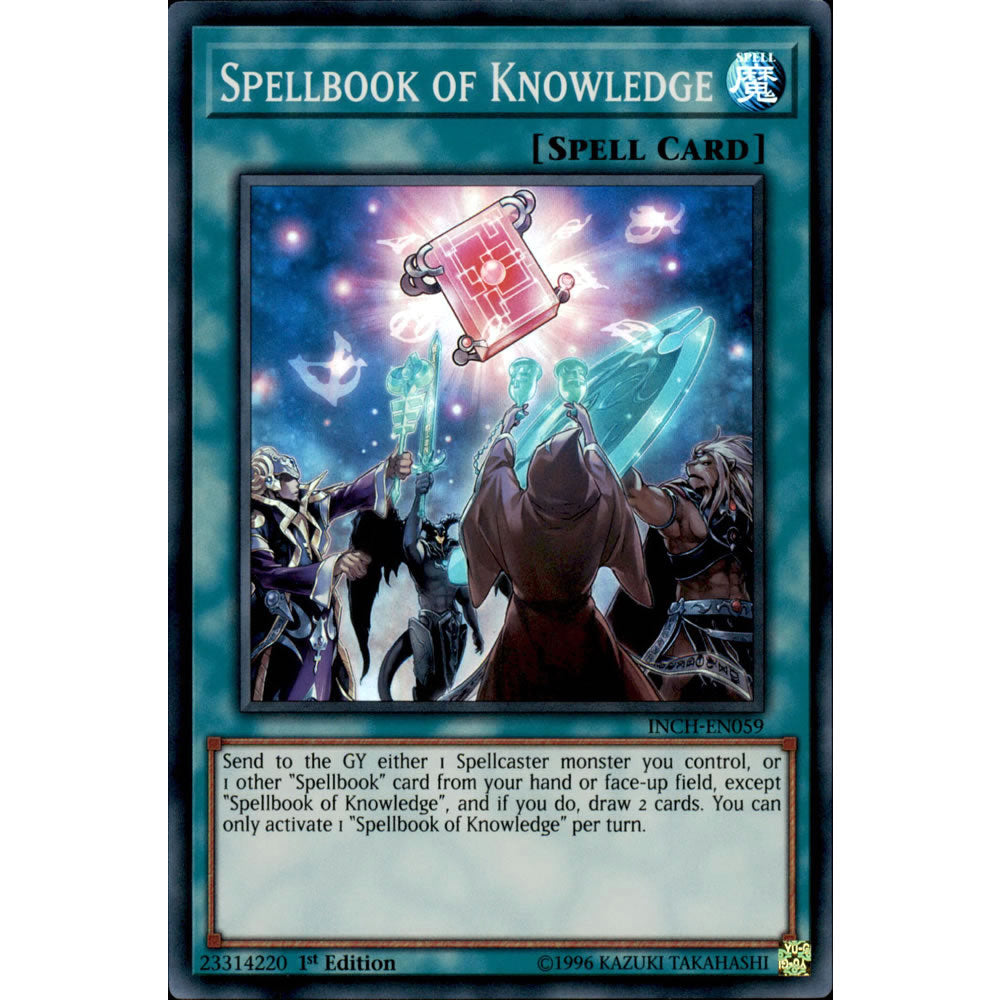 Spellbook of Knowledge INCH-EN059 Yu-Gi-Oh! Card from the The Infinity Chasers Set