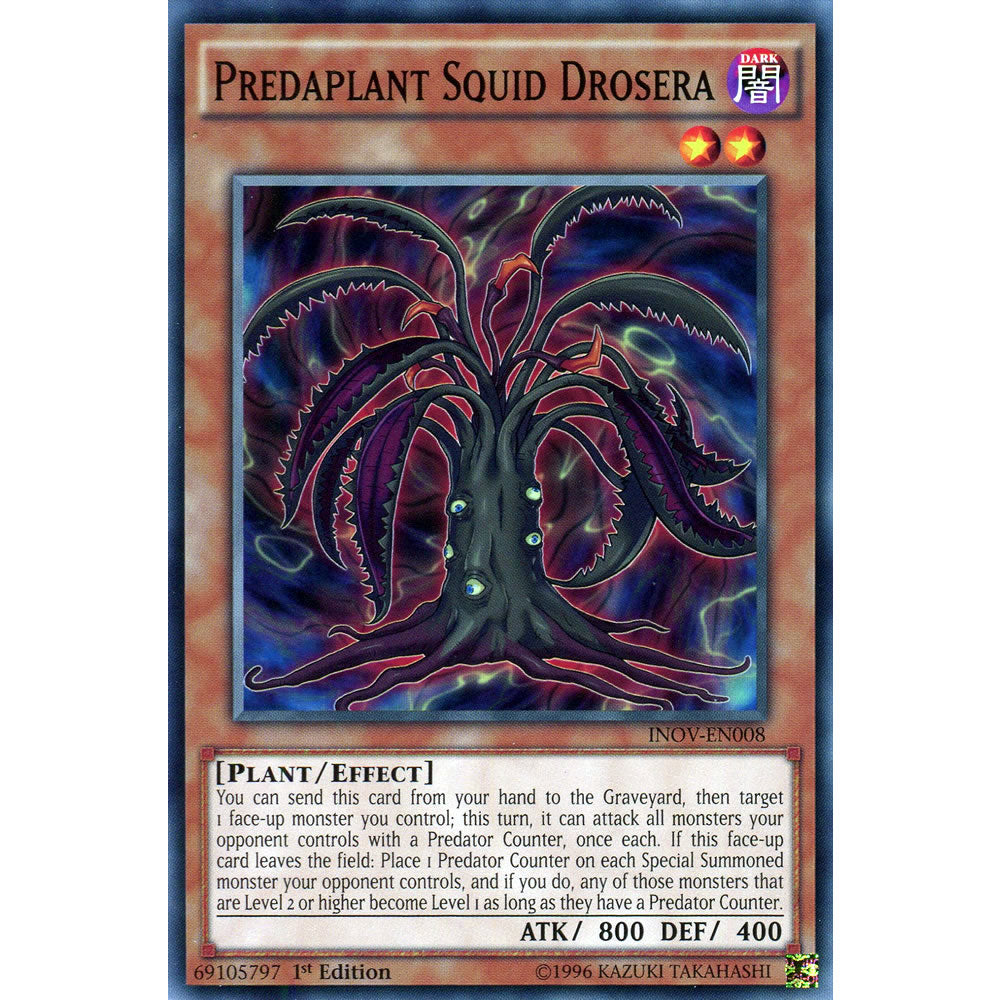 Predaplant Squid Drosera INOV-EN008 Yu-Gi-Oh! Card from the Invasion: Vengeance Set