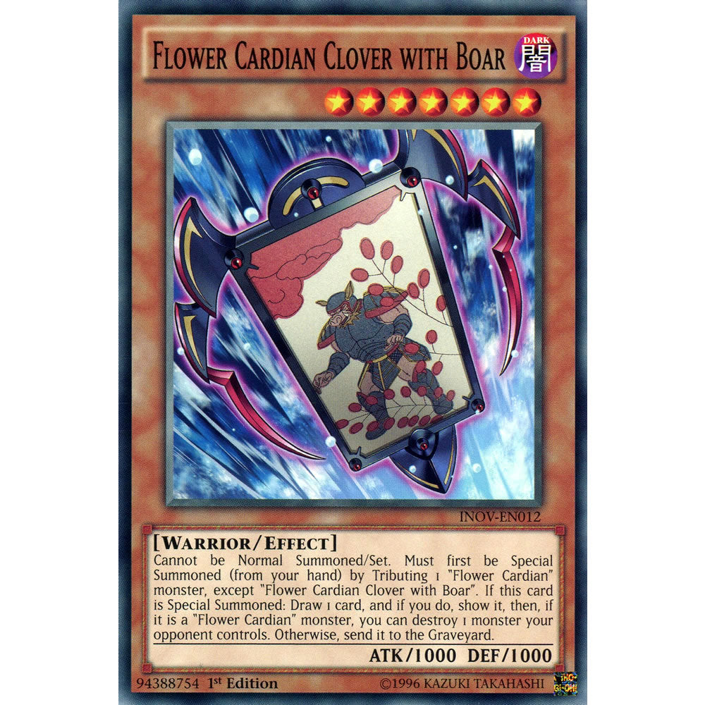 Flowerian Clover with Boar INOV-EN012 Yu-Gi-Oh! Card from the Invasion: Vengeance Set