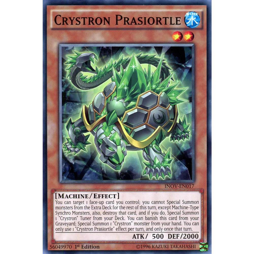 Crystron Prasiortle INOV-EN017 Yu-Gi-Oh! Card from the Invasion: Vengeance Set