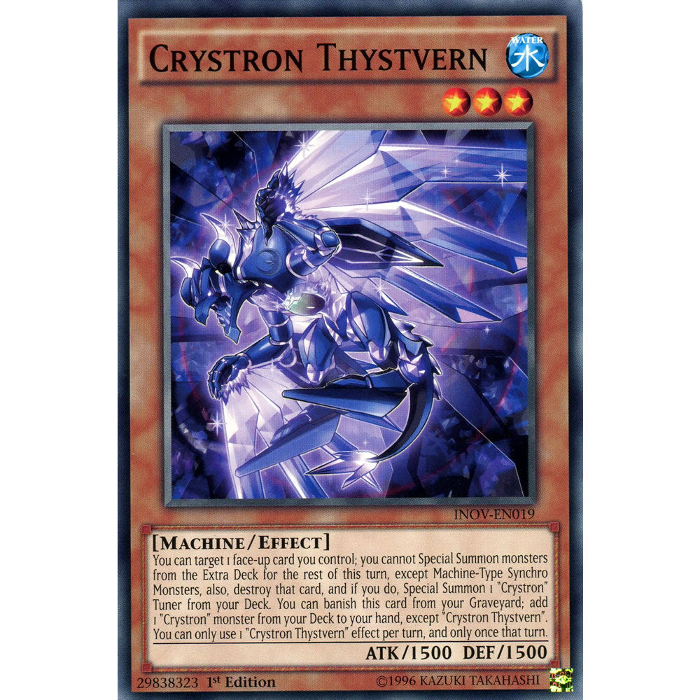 Crystron Thystvern INOV-EN019 Yu-Gi-Oh! Card from the Invasion: Vengeance Set