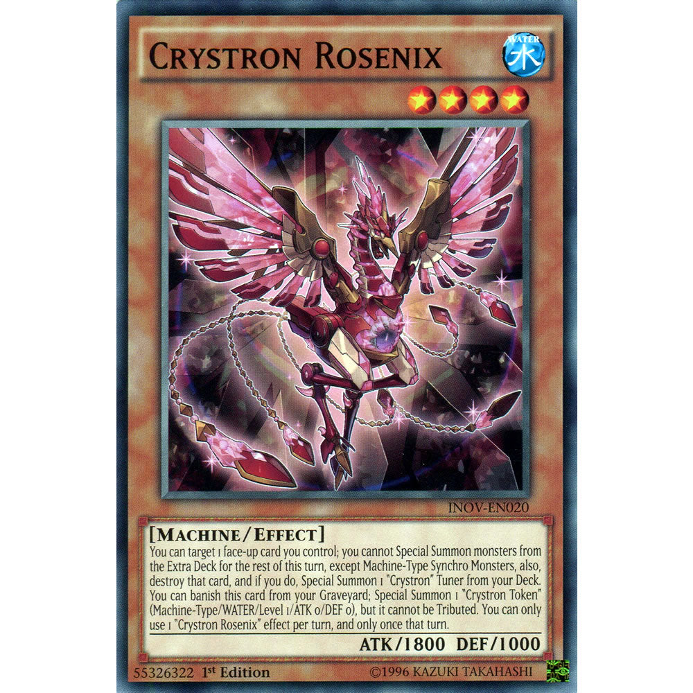 Crystron Rosenix INOV-EN020 Yu-Gi-Oh! Card from the Invasion: Vengeance Set