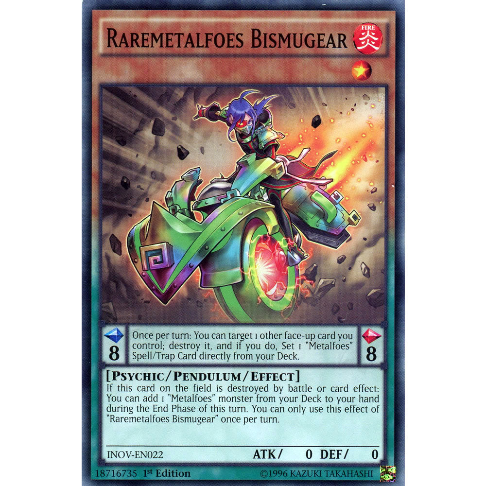 Raremetalfoes Bismugear INOV-EN022 Yu-Gi-Oh! Card from the Invasion: Vengeance Set