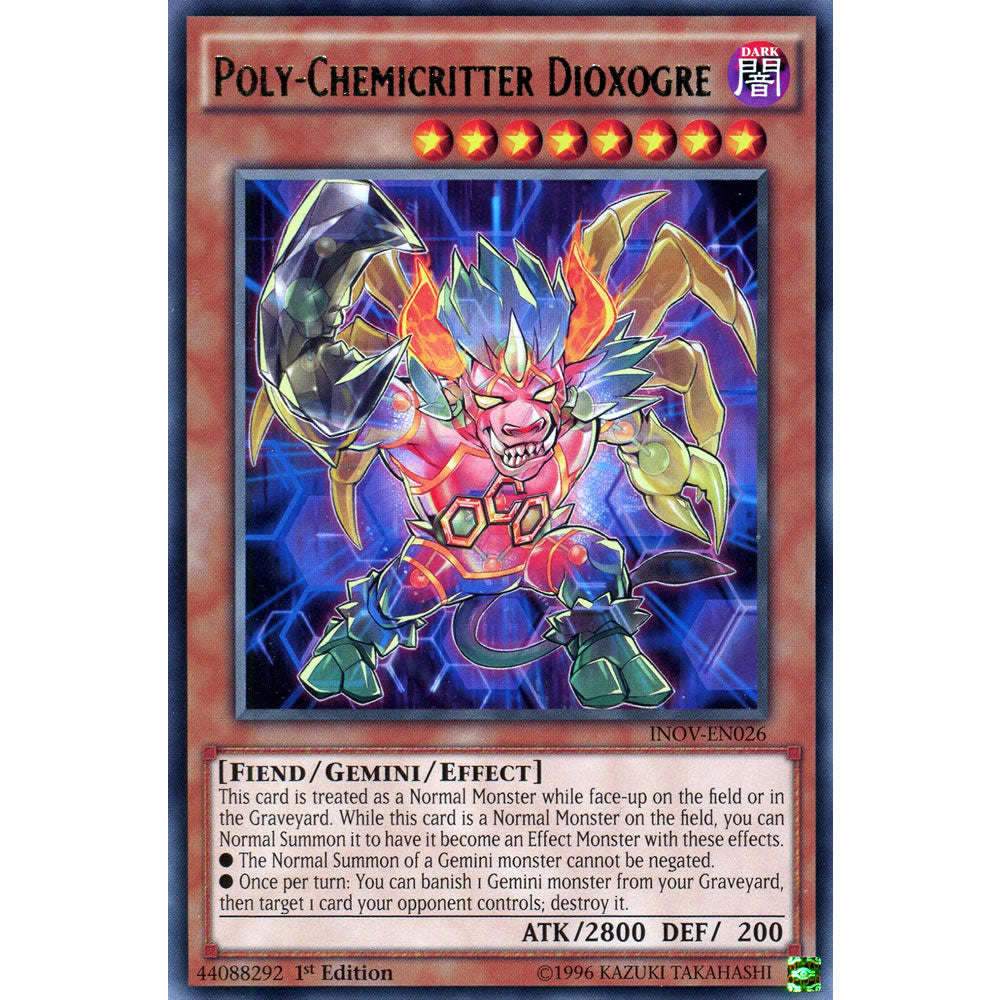 Poly-Chemicritter Dioxogre INOV-EN026 Yu-Gi-Oh! Card from the Invasion: Vengeance Set