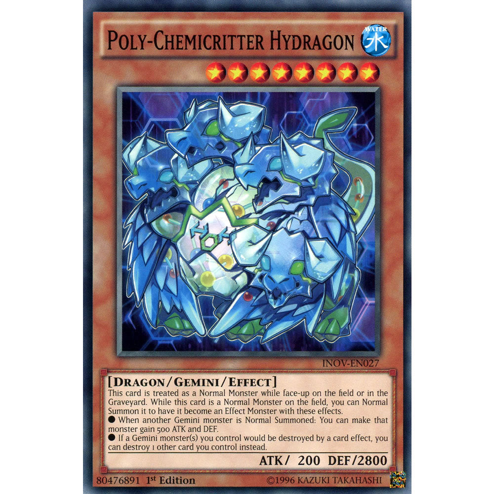 Poly-Chemicritter Hydragon INOV-EN027 Yu-Gi-Oh! Card from the Invasion: Vengeance Set