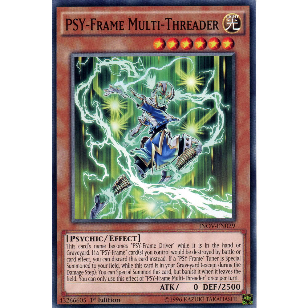 PSY-Frame Multi-Threader INOV-EN029 Yu-Gi-Oh! Card from the Invasion: Vengeance Set