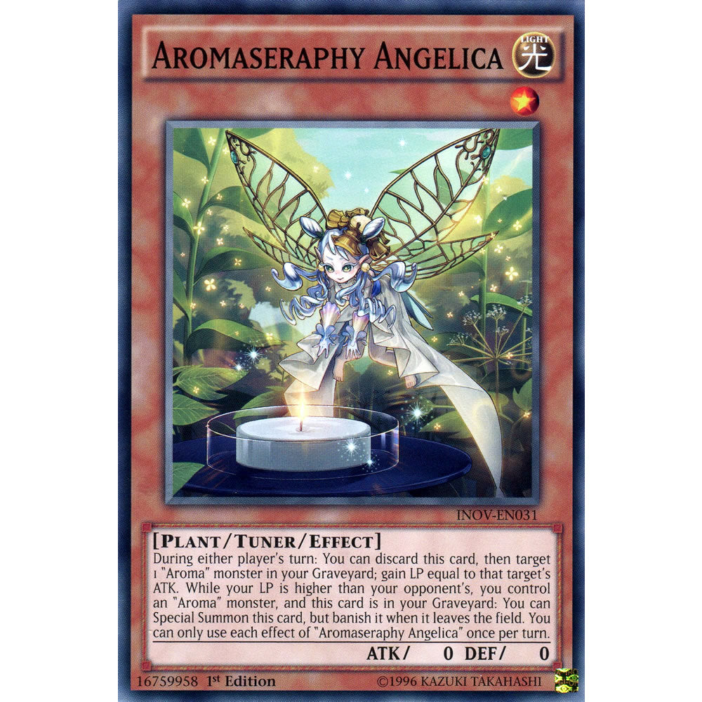 Aromaseraphy Angelica INOV-EN031 Yu-Gi-Oh! Card from the Invasion: Vengeance Set