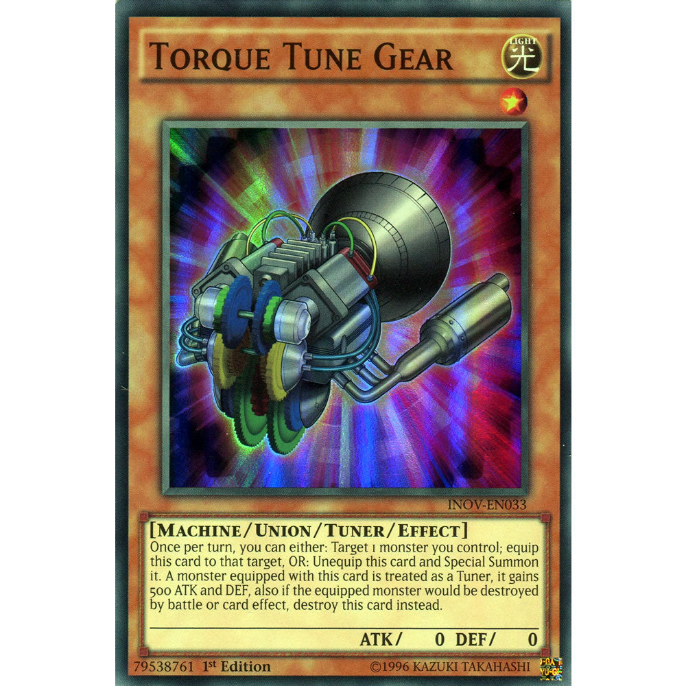 Torque Tune Gear INOV-EN033 Yu-Gi-Oh! Card from the Invasion: Vengeance Set