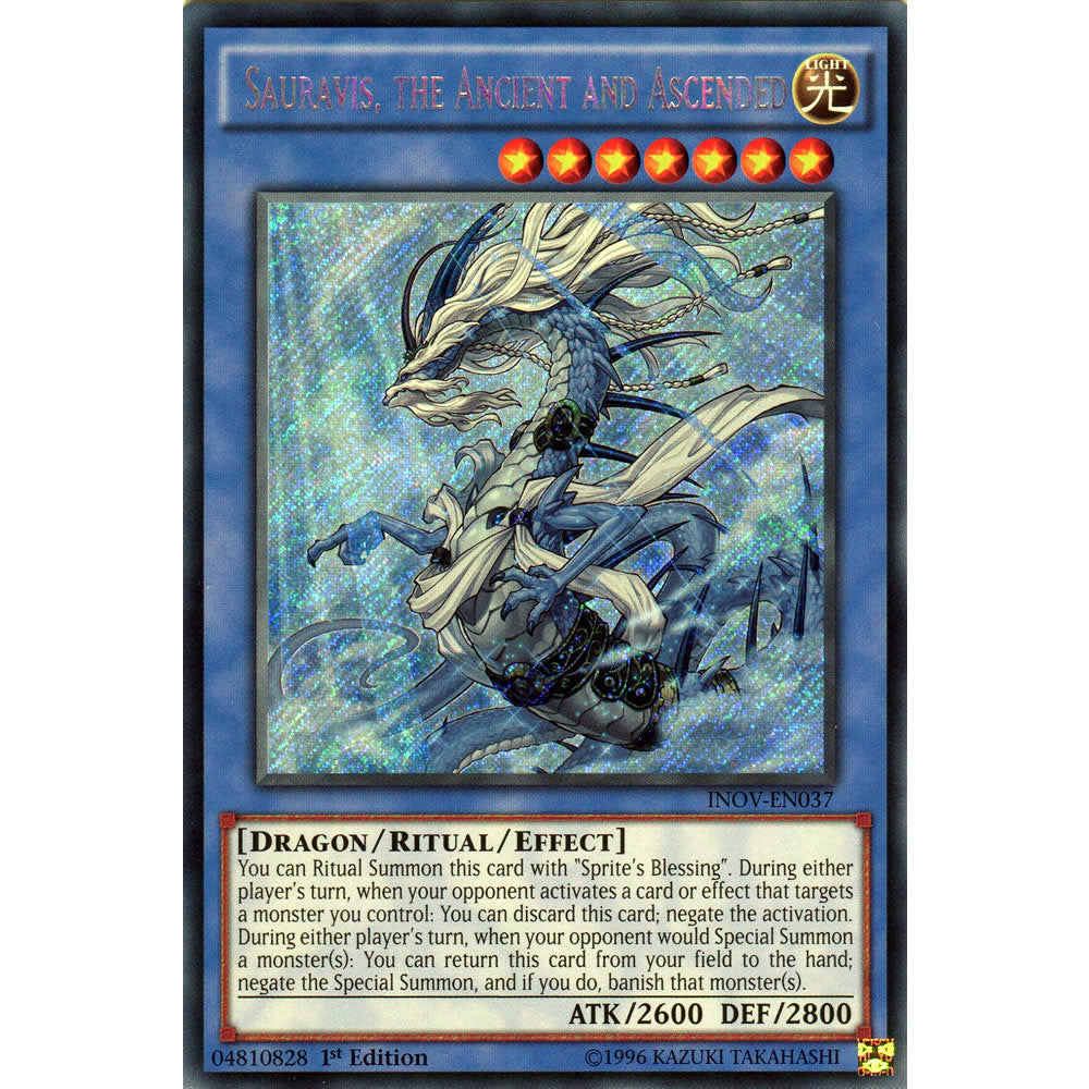 Sauravis, the Ancient and Ascended INOV-EN037 Yu-Gi-Oh! Card from the Invasion: Vengeance Set
