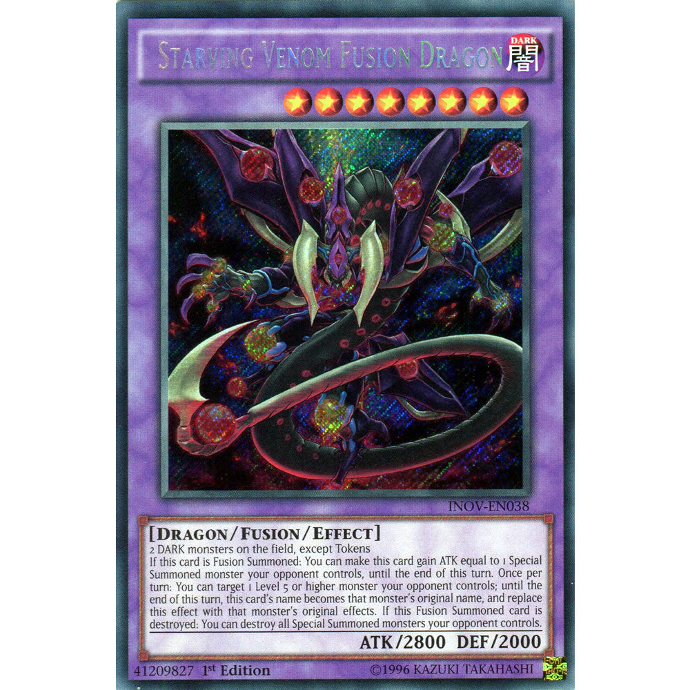 Starving Venom Fusion Dragon INOV-EN038 Yu-Gi-Oh! Card from the Invasion: Vengeance Set