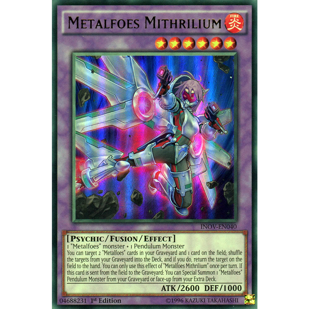 Metalfoes Mithrilium INOV-EN040 Yu-Gi-Oh! Card from the Invasion: Vengeance Set