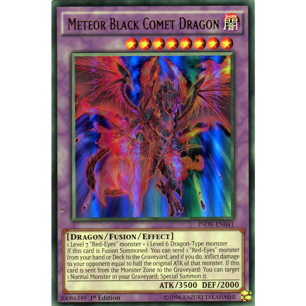 Meteor Black Comet Dragon INOV-EN041 Yu-Gi-Oh! Card from the Invasion: Vengeance Set