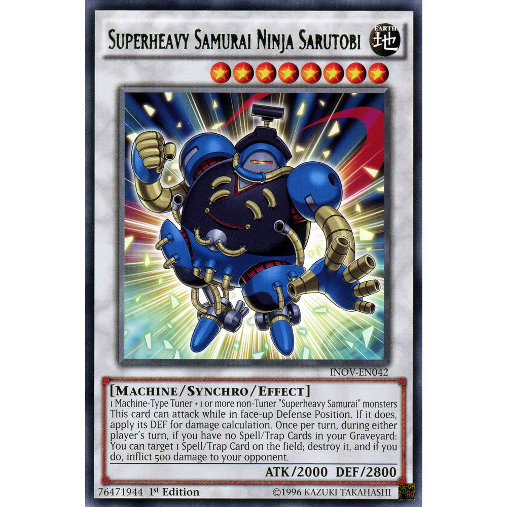 Superheavy Samurai Ninja Sarutobi INOV-EN042 Yu-Gi-Oh! Card from the Invasion: Vengeance Set