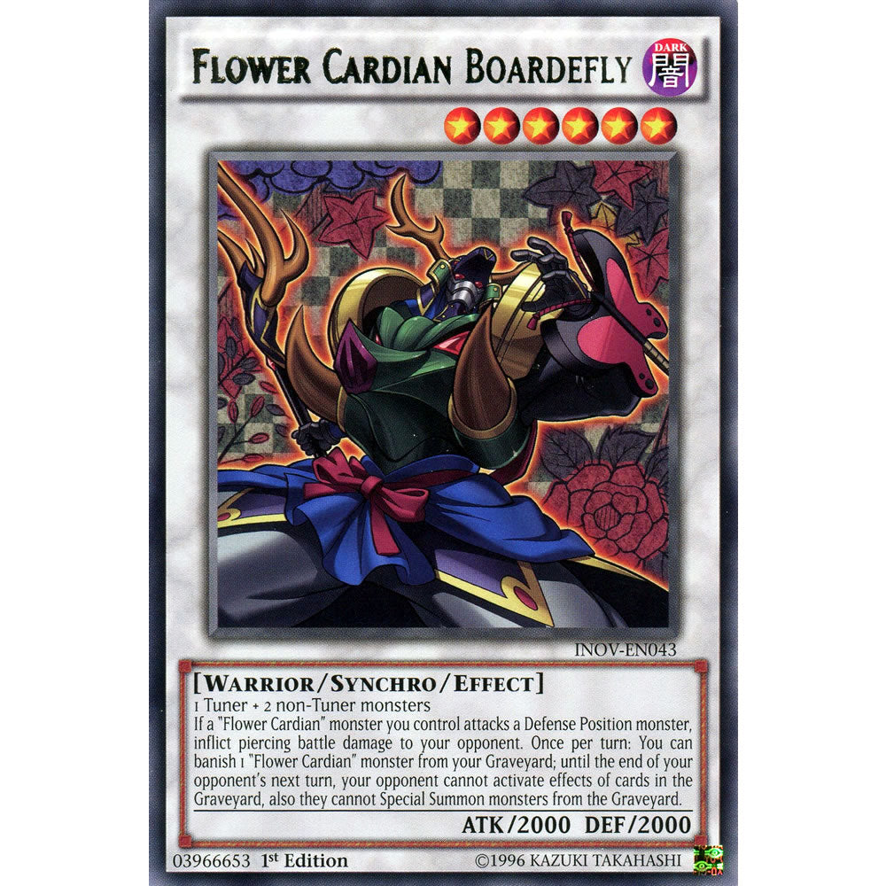 Flowerian Boardefly INOV-EN043 Yu-Gi-Oh! Card from the Invasion: Vengeance Set