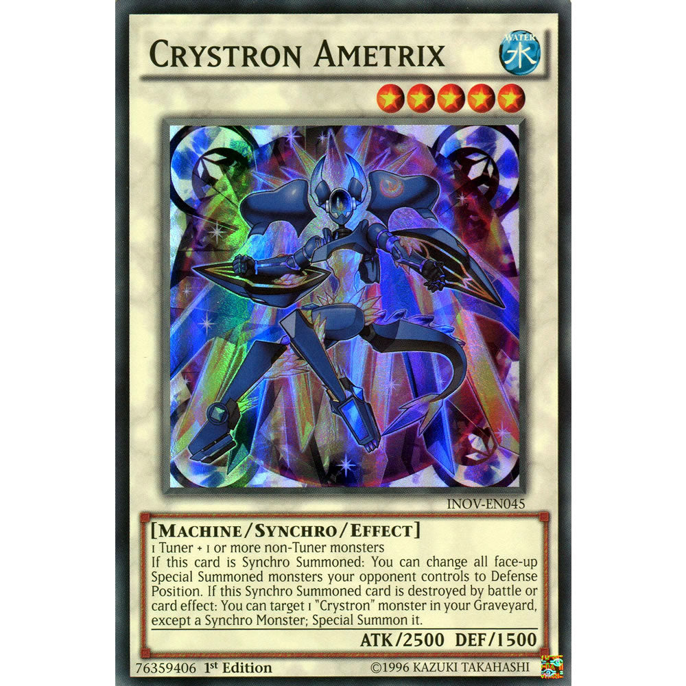 Crystron Ametrix INOV-EN045 Yu-Gi-Oh! Card from the Invasion: Vengeance Set