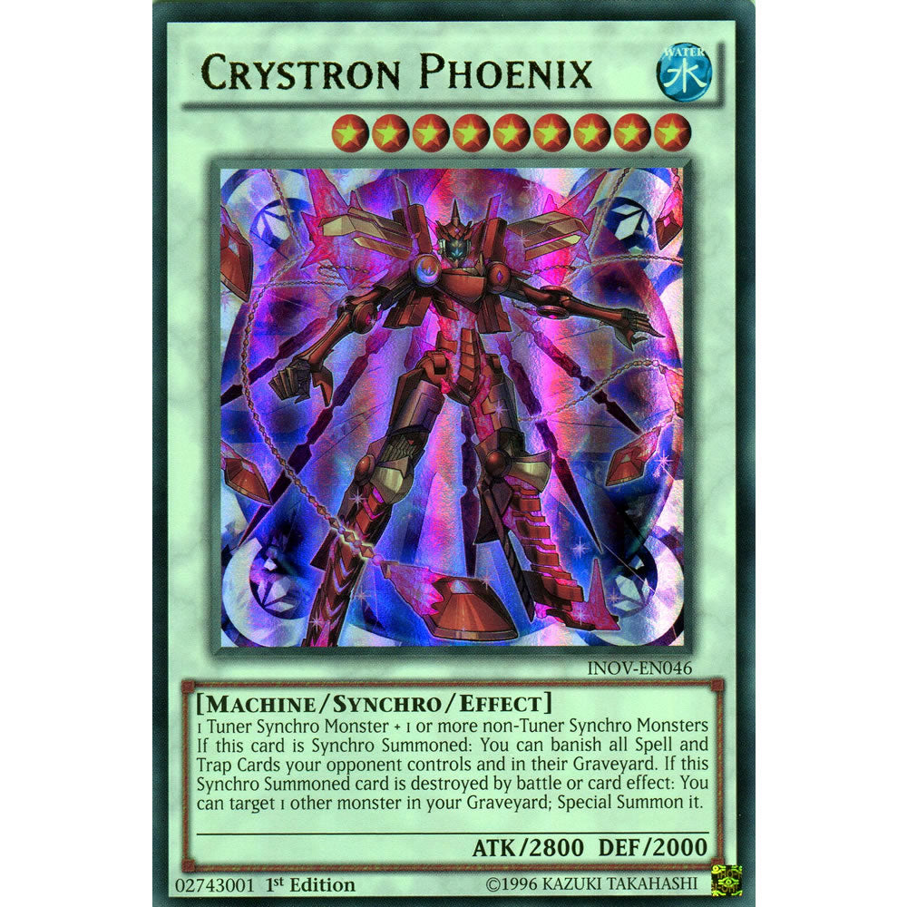 Crystron Phoenix INOV-EN046 Yu-Gi-Oh! Card from the Invasion: Vengeance Set