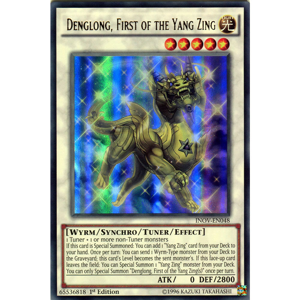 Denglong, First of the Yang Zing INOV-EN048 Yu-Gi-Oh! Card from the Invasion: Vengeance Set