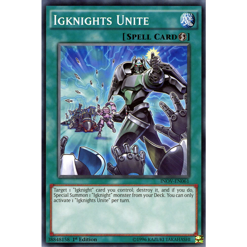 Igknights Unite INOV-EN061 Yu-Gi-Oh! Card from the Invasion: Vengeance Set