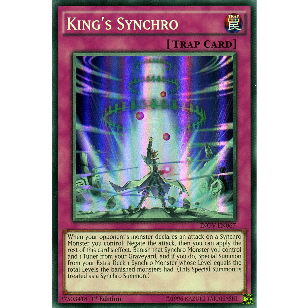 King's Synchro INOV-EN067 Yu-Gi-Oh! Card from the Invasion: Vengeance Set