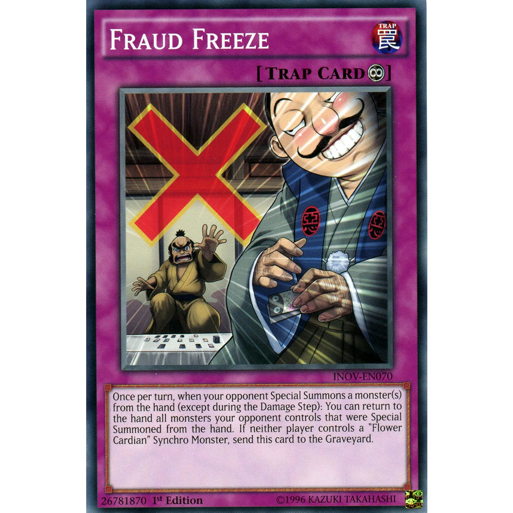 Fraud Freeze INOV-EN070 Yu-Gi-Oh! Card from the Invasion: Vengeance Set