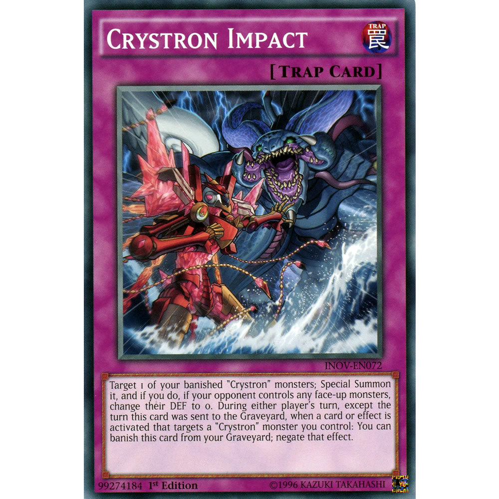 Crystron Impact INOV-EN072 Yu-Gi-Oh! Card from the Invasion: Vengeance Set
