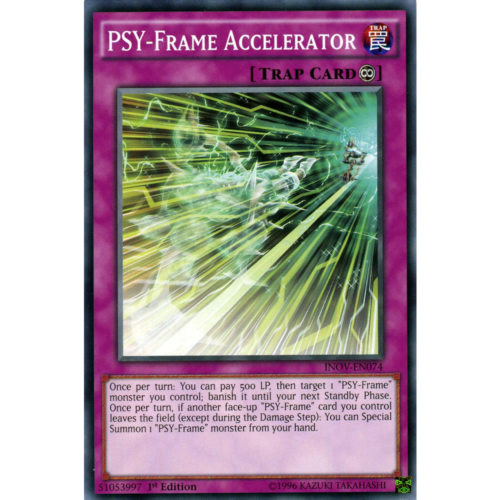 PSY-Frame Accelerator INOV-EN074 Yu-Gi-Oh! Card from the Invasion: Vengeance Set