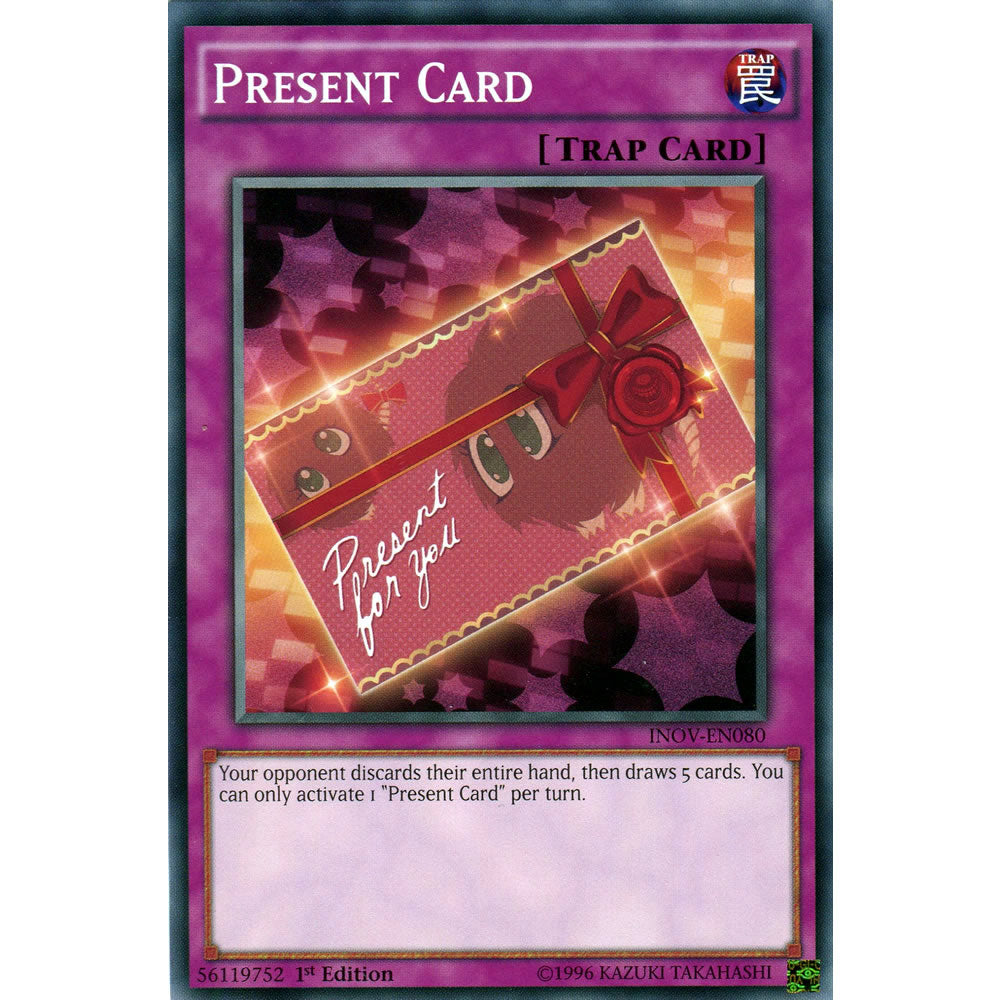 Present INOV-EN080 Yu-Gi-Oh! Card from the Invasion: Vengeance Set